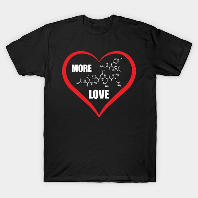 Oxytocin Hormone More Love T-Shirt by Hornak Designs